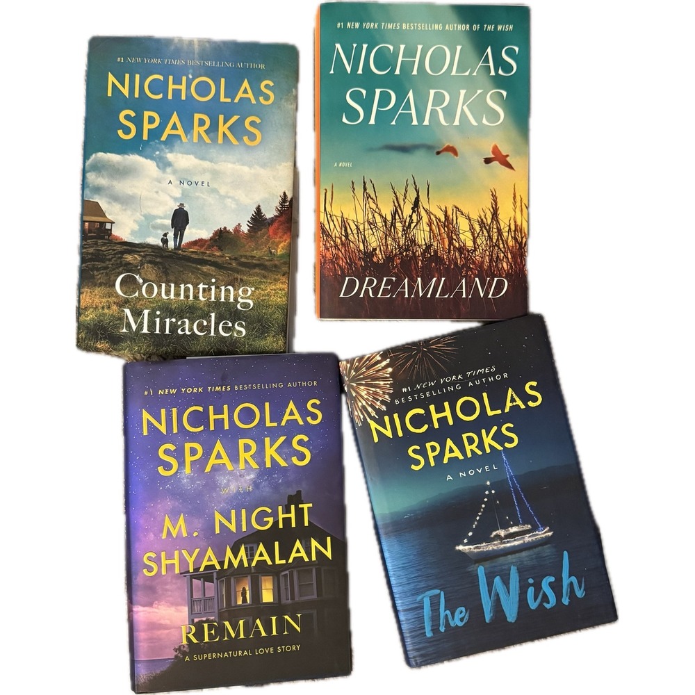 Brand New/Unread‎ Nicholas Sparks Hardcover Lot (4)